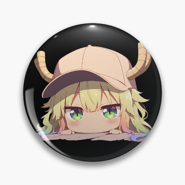 Artikelvorschau, Miss Lucoa Kobayashi Maid Dragon Chibi Guckt Niedliche Mütze Regenbogenspitzen Anime entworfen und verkauft von TorbenKuhano.