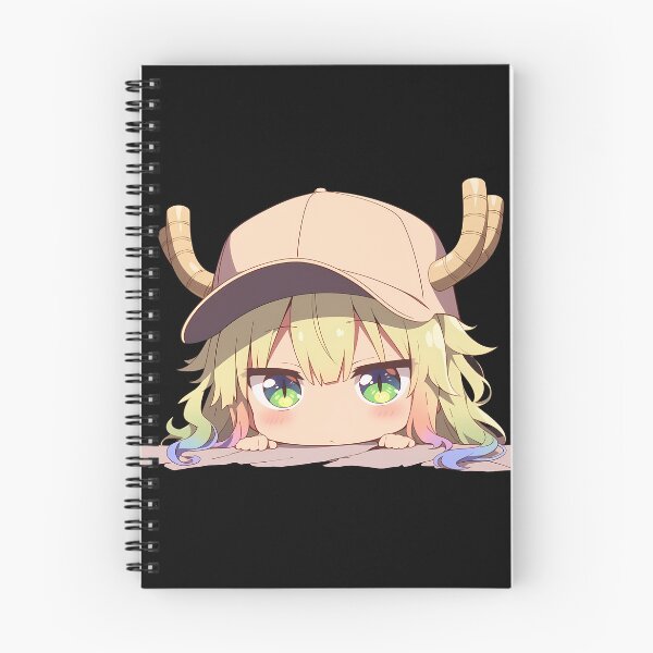 Item preview, Miss Lucoa Kobayashi Maid Dragon Chibi Peeking Cute Cap Rainbow Tips Anime designed and sold by TorbenKuhano.