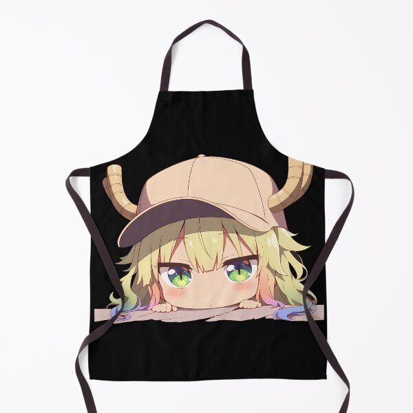 Item preview, Miss Lucoa Kobayashi Maid Dragon Chibi Peeking Cute Cap Rainbow Tips Anime designed and sold by TorbenKuhano.