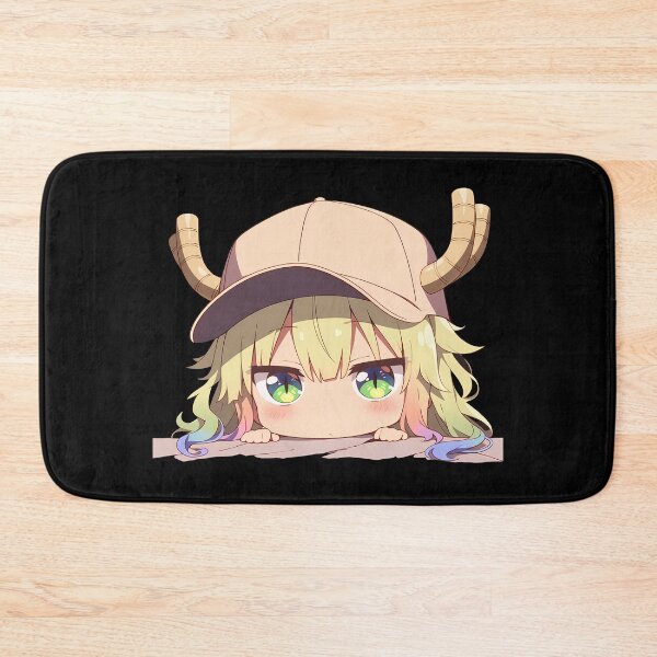 Item preview, Miss Lucoa Kobayashi Maid Dragon Chibi Peeking Cute Cap Rainbow Tips Anime designed and sold by TorbenKuhano.