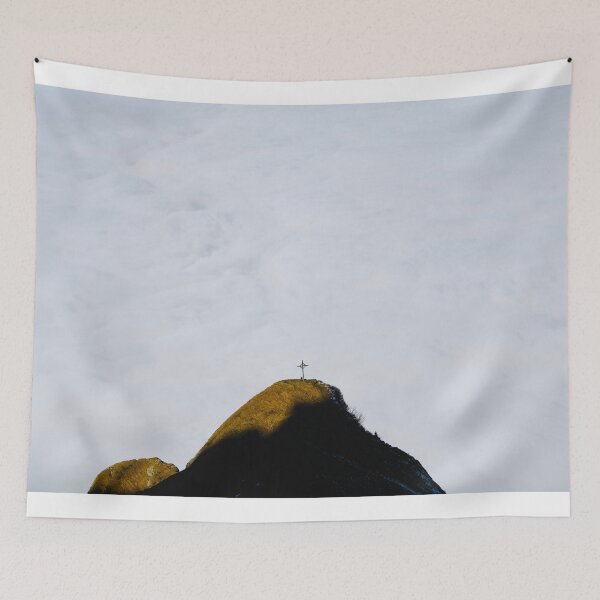Item preview, Mountain peak in a sea of fog – serene grandeur / Swiss Artwork Photography designed and sold by Raphael Wolf.