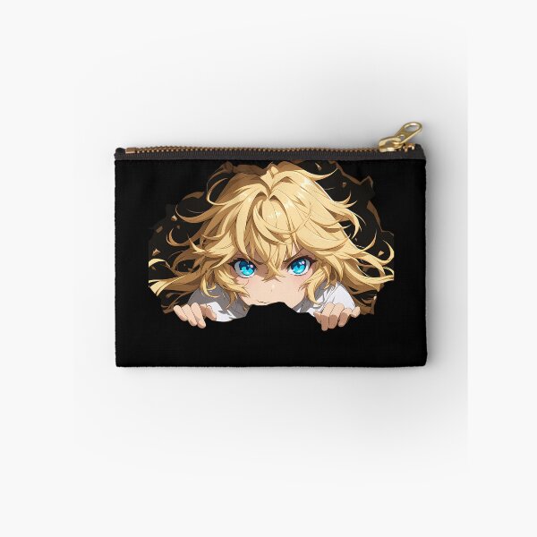 Item preview, Mikaela Hyakuya Seraph Of The End Peeking Blue Eyes Blond Hair Anime designed and sold by TorbenKuhano.