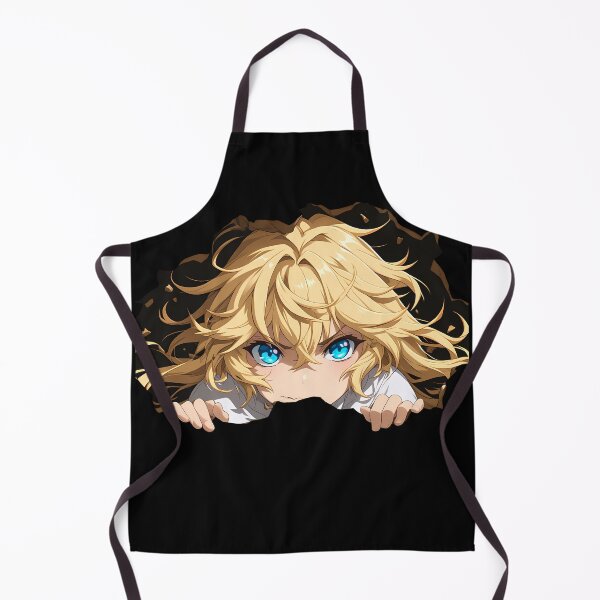 Item preview, Mikaela Hyakuya Seraph Of The End Peeking Blue Eyes Blond Hair Anime designed and sold by TorbenKuhano.
