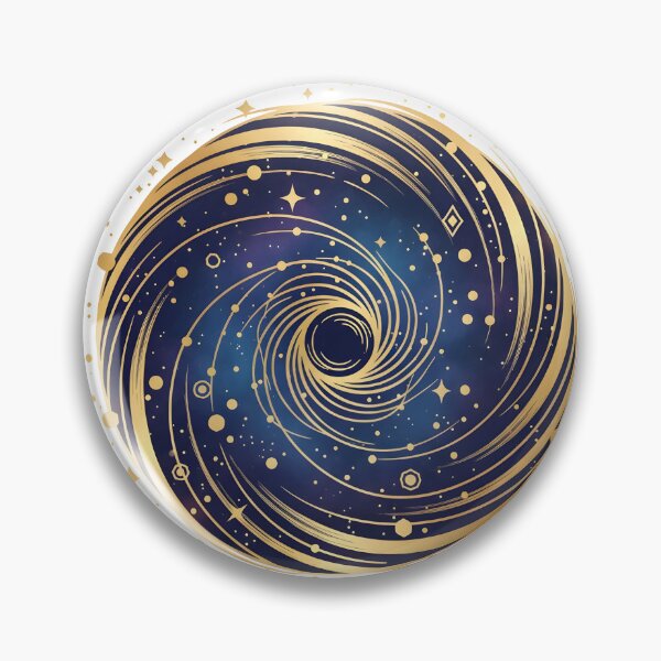 Item preview, Golden Cosmic Vortex designed and sold by Edwin's Art Shop.