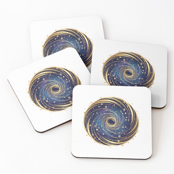 Item preview, Golden Cosmic Vortex designed and sold by Edwin's Art Shop.