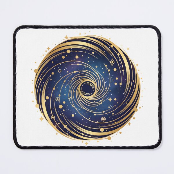 Item preview, Golden Cosmic Vortex designed and sold by Edwin's Art Shop.