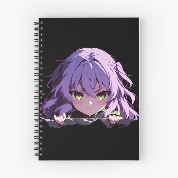 Item preview, Hiiragi Shinoa Seraph Of The End Chibi Peeking Purple Hair Green Eyes Anime designed and sold by TorbenKuhano.