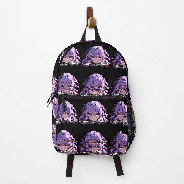 Item preview, Hiiragi Shinoa Seraph Of The End Chibi Peeking Purple Hair Green Eyes Anime designed and sold by TorbenKuhano.