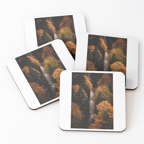 Item preview, Road Through Autumn Forest Trees Photographic Print designed and sold by Mother-Nature65.