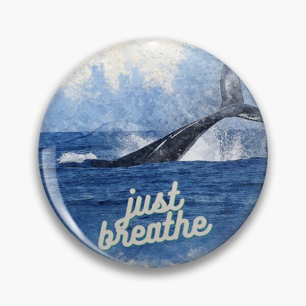 Artikelvorschau, Just Breathe – Wal-Illustration mit Ruhiger Ozeanatmosphäre entworfen und verkauft von FratddArtworks.