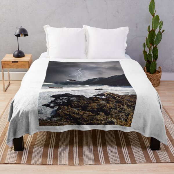 Item preview, Lightning Stormy Sea Photographic Print designed and sold by Mother-Nature65.