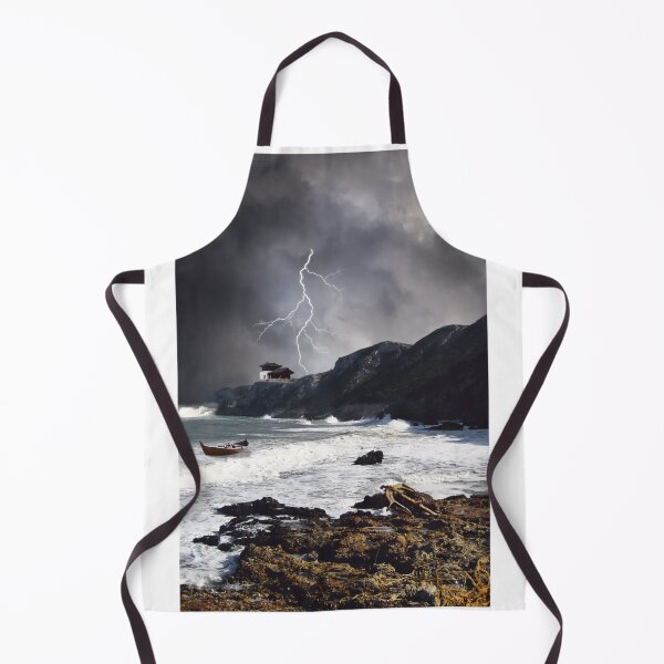 Item preview, Lightning Stormy Sea Photographic Print designed and sold by Mother-Nature65.