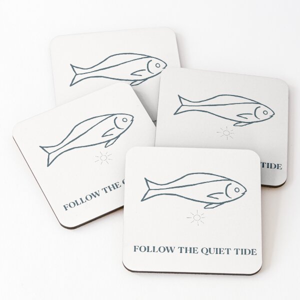 Item preview, Minimal Blue Fish Pattern – Nautical Ocean Design designed and sold by CreationbyNiki.