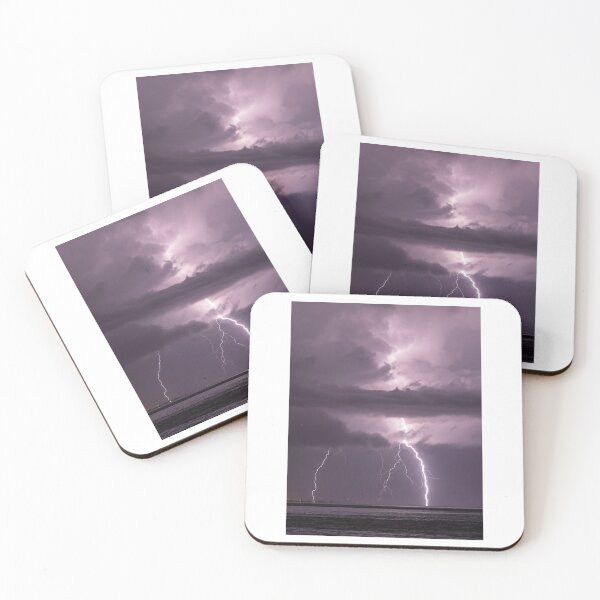 Item preview, Lightning Strikes In Purple Skies Photographic Print designed and sold by Mother-Nature65.