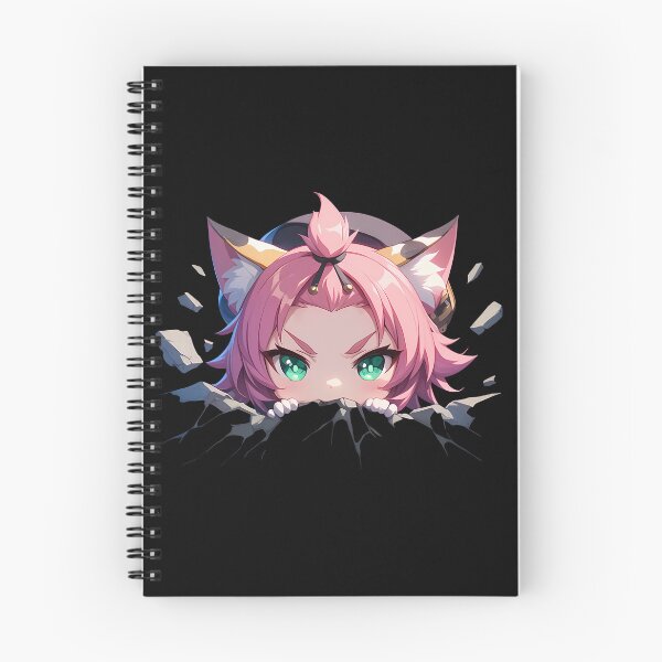 Item preview, Diona Peeking Through Wall Chibi Style From Genshin Impact Game designed and sold by TorbenKuhano.