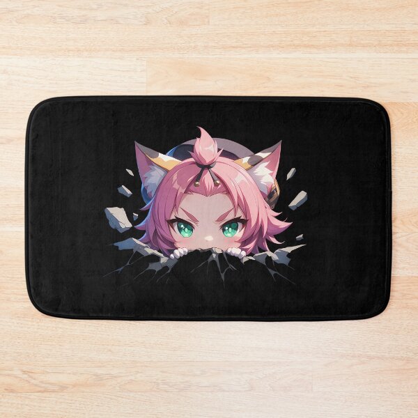 Item preview, Diona Peeking Through Wall Chibi Style From Genshin Impact Game designed and sold by TorbenKuhano.
