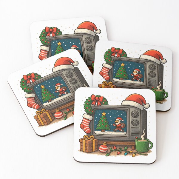 Item preview, Vintage Christmas Geek TV designed and sold by FantasyFabrik.