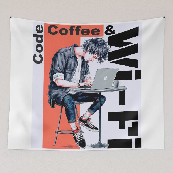 Item preview, Code Coffee & Wi - Fi designed and sold by Concept-Hub.