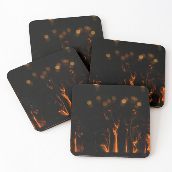Item preview, Flames playing in the dark – fire & mystical depth / Swiss Artwork Photography designed and sold by Raphael Wolf.