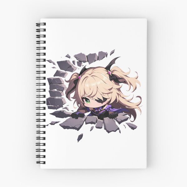 Item preview, Fischl Peeking Through Wall Chibi Style From Genshin Impact Game designed and sold by TorbenKuhano.