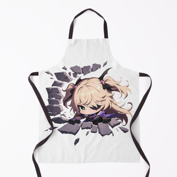 Item preview, Fischl Peeking Through Wall Chibi Style From Genshin Impact Game designed and sold by TorbenKuhano.