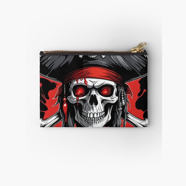 Item preview, Pirate skull with tricorn and blood splatter - Teschio pirata designed and sold by ArtEmotionsImages.