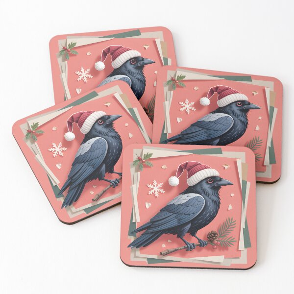 Item preview, Crow Christmas designed and sold by JessArty ⭐⭐⭐⭐⭐.