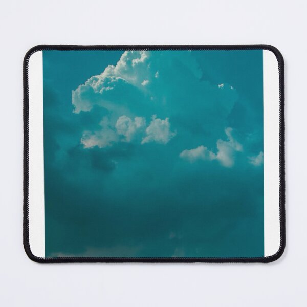 Item preview, Turquoise Fluffy Clouds Photographic Print designed and sold by Mother-Nature65.