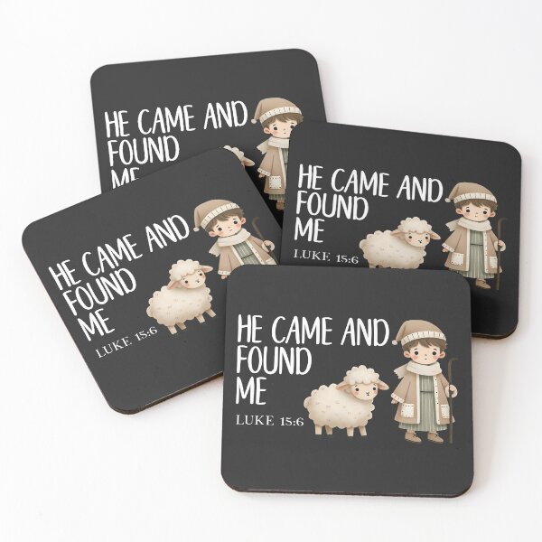 Item preview, He Came and Found Me - Shepherd and Sheep Luke 15 verse 6 designed and sold by simplydesignart.
