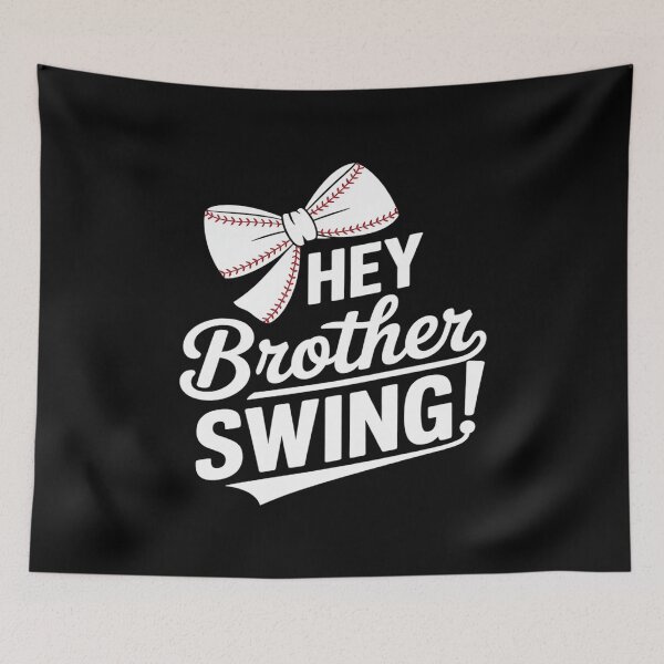 Item preview, Sister Hey Brother Brother Swing Baseball Kida designed and sold by THagBlue.