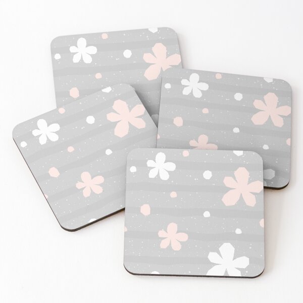 Item preview, Soft Bloom Harmony on Gray Stripes designed and sold by Sashaqumafa.
