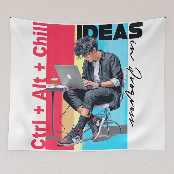 Item preview, Ctrl + Alt + Chill - Ideas in Progress designed and sold by Concept-Hub.