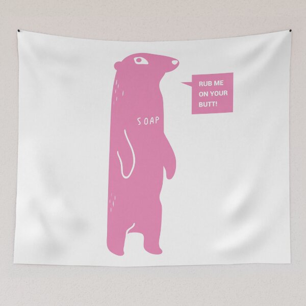 Item preview, Rub Me On Your Butt (Pink) designed and sold by Martin Mejak.