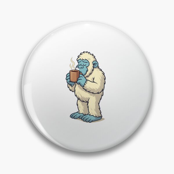 Item preview, Yeti Drinking Coffee – Cute Funny Winter Creature Illustration designed and sold by so01.
