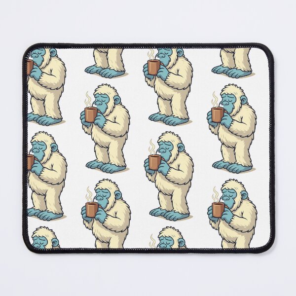 Item preview, Yeti Drinking Coffee – Cute Funny Winter Creature Illustration designed and sold by so01.