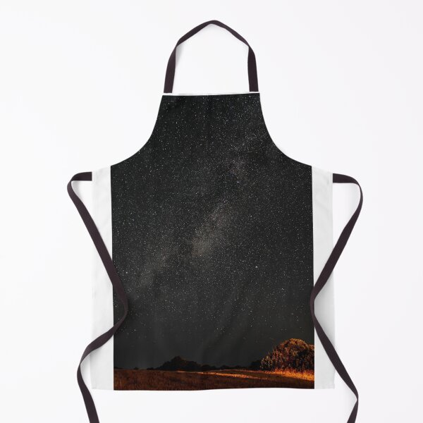 Item preview, Black Starry Night Golden Landscape Photographic Print designed and sold by Mother-Nature65.