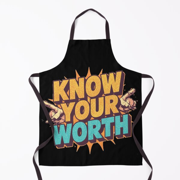 Item preview, Know Your Worth – Bold Retro Typography Motivational Design designed and sold by WeirdSketcher.
