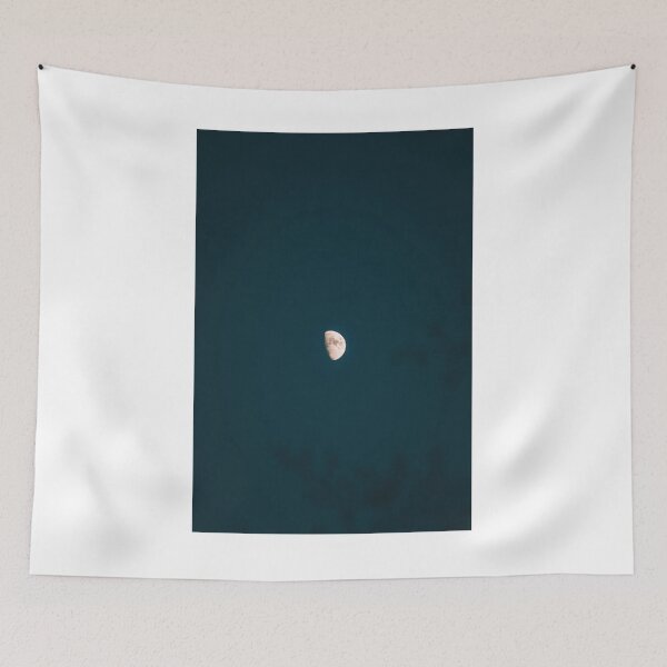 Item preview, Dark Night Sky Third Quarter Moon Photographic Print designed and sold by Mother-Nature65.