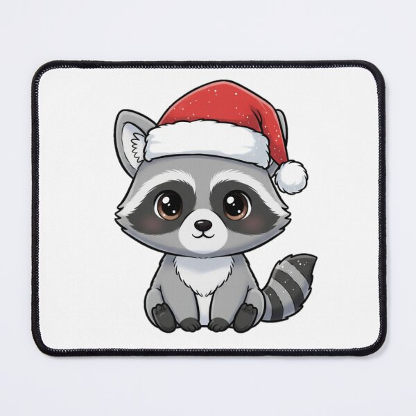 Item preview, Cute Raccoon in Santa Hat | Cute Christmas designed and sold by PFS-.
