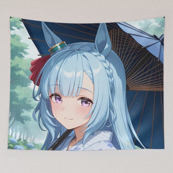 Item preview, Mejiro Ardan Summer Kimono Uma Musume Pretty Derby Japanese Garden designed and sold by TorbenKuhano.