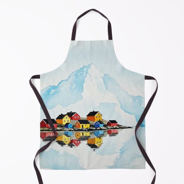 Item preview, Watercolor Village by the Water designed and sold by Design4uStudio.