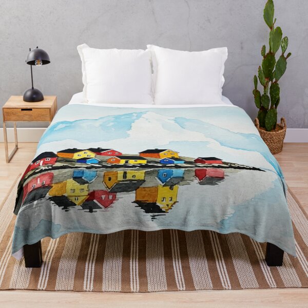 Item preview, Watercolor Village by the Water designed and sold by Design4uStudio.