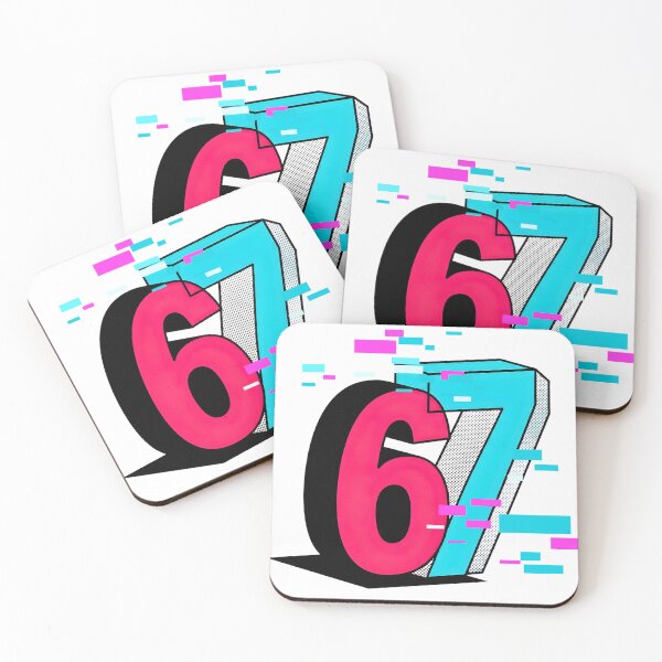 Item preview, 6 7 Six Seven Glitch Viral Gen Z Phrase designed and sold by WHITE FLAME PRINTS.