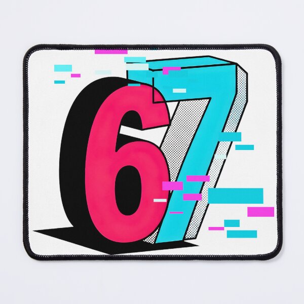 Item preview, 6 7 Six Seven Glitch Viral Gen Z Phrase designed and sold by WHITE FLAME PRINTS.