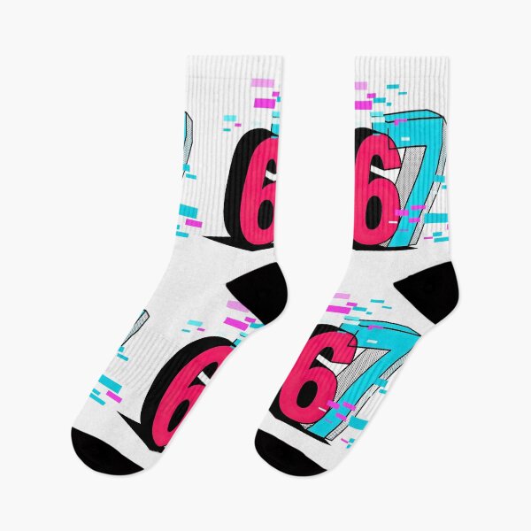 Item preview, 6 7 Six Seven Glitch Viral Gen Z Phrase designed and sold by WHITE FLAME PRINTS.