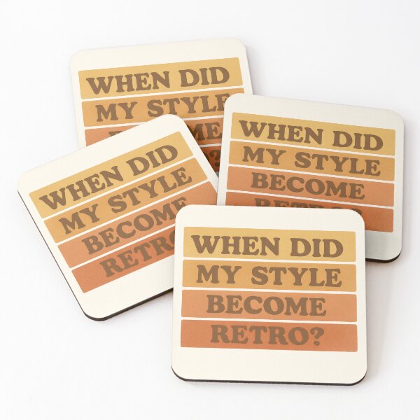 Item preview, When Did My Style Become Retro? – Vintage 70s Text Design designed and sold by Ombrya.