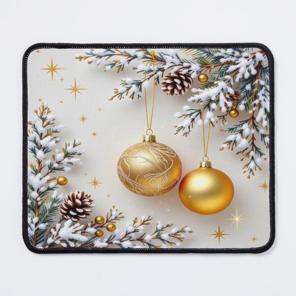 Item preview, Golden Christmas Silence – snow-covered branches, delicate lights & festive magic in a quiet winter atmosphere designed and sold by FotoworldEdel.