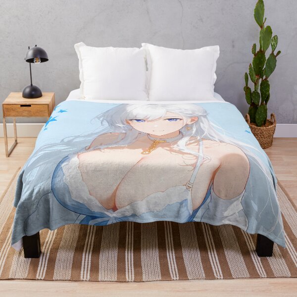 Item preview, Belfast Azur Lane Anime Girl Winter Blue Elegance designed and sold by TorbenKuhano.