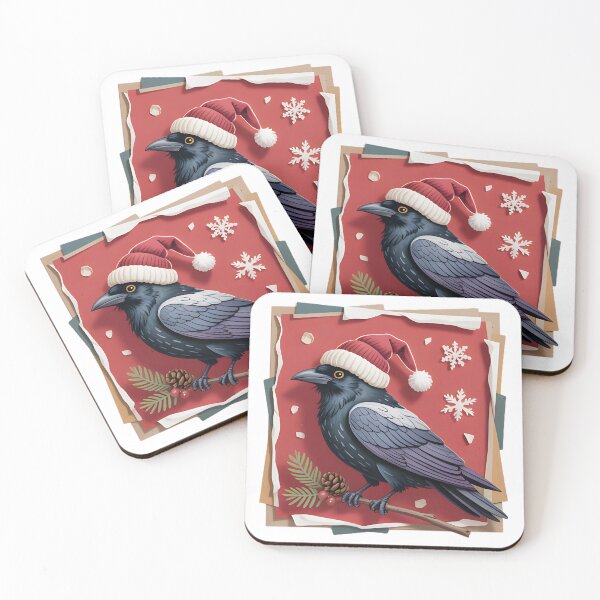 Item preview, Crow Christmas designed and sold by JessArty ⭐⭐⭐⭐⭐.