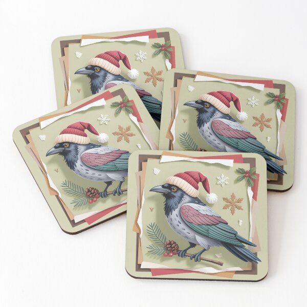 Item preview, Crow Christmas designed and sold by JessArty ⭐⭐⭐⭐⭐.